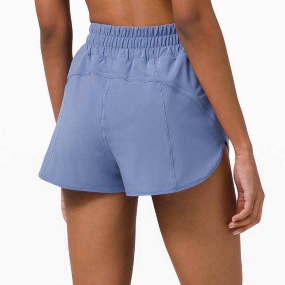 Lululemon Track That 3” High Rise Athletic Shorts Water Drop Blue 12 - Picture 2 of 10